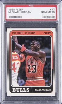 1988/89 Fleer #17 Michael Jordan – PSA GEM MT 10